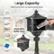 Costway Retro Cast Aluminum Mailbox Lockable Security Postal Letter Box withBaffle Door Bronze/Black/White